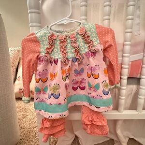 Colorful Butterfly Baby Outfit
